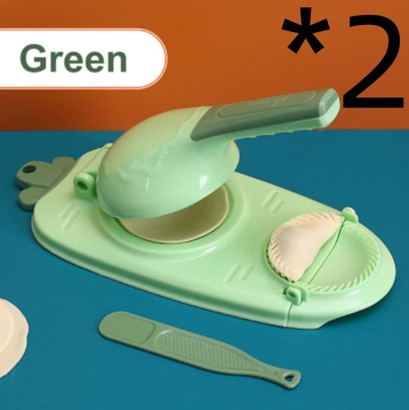 image-New 2 In 1 Kitchen Dumpling Making Tool Baking Pastry Manual Artifact For Pressing Dumpling Skin Wrapper Mould Dough Press Maker