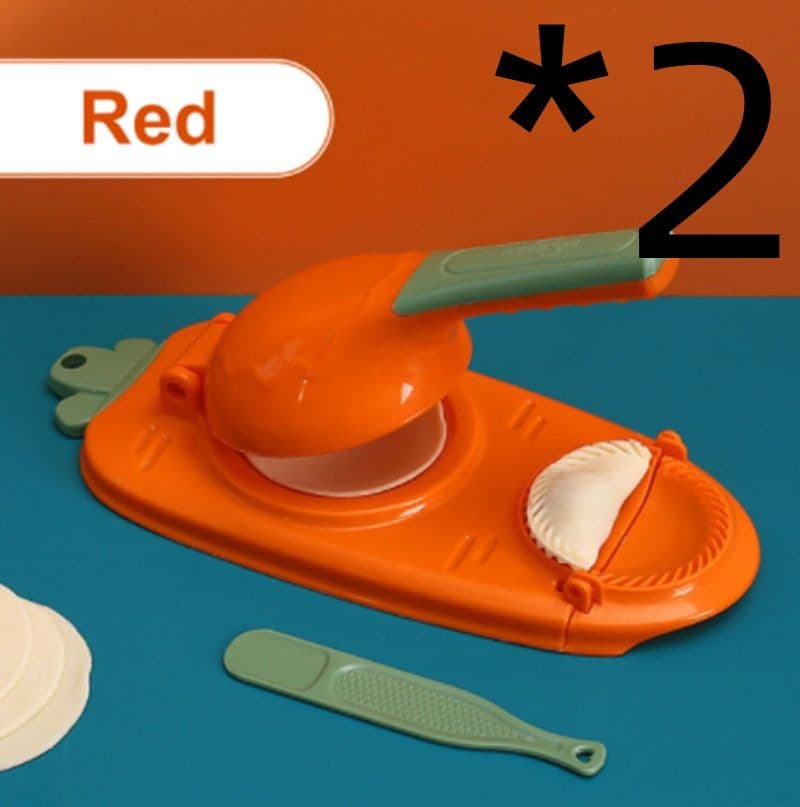 image-New 2 In 1 Kitchen Dumpling Making Tool Baking Pastry Manual Artifact For Pressing Dumpling Skin Wrapper Mould Dough Press Maker