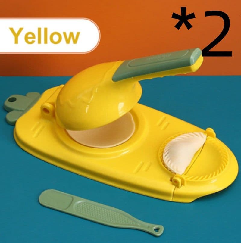 image-New 2 In 1 Kitchen Dumpling Making Tool Baking Pastry Manual Artifact For Pressing Dumpling Skin Wrapper Mould Dough Press Maker