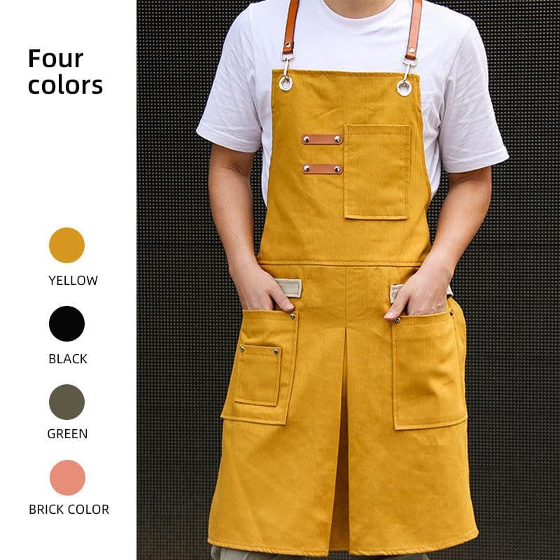 image-Outdoor Gardening Overalls Barber Barista Apron Whole Body