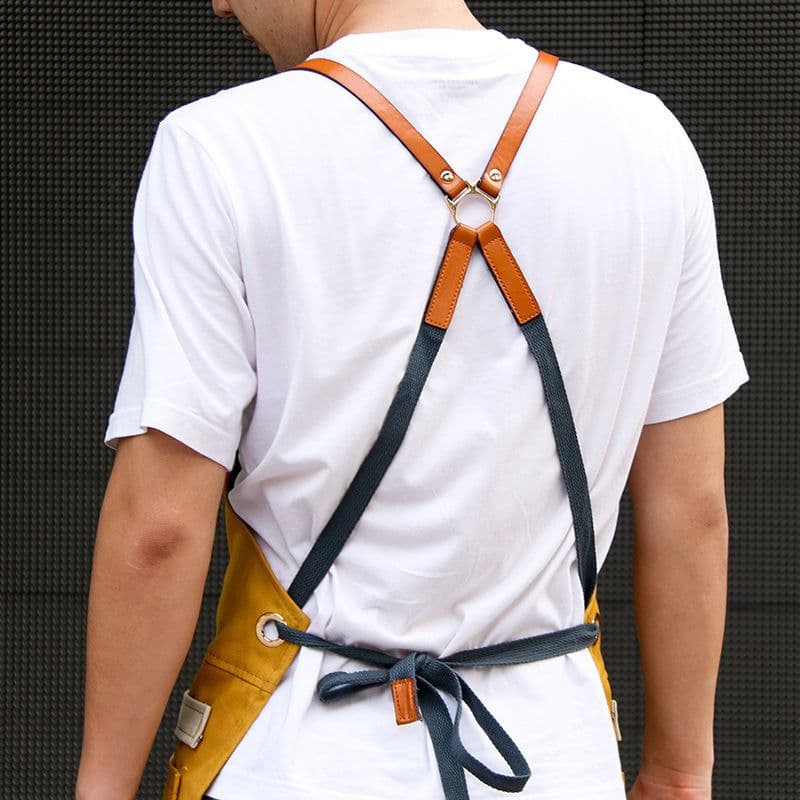image-Outdoor Gardening Overalls Barber Barista Apron Whole Body
