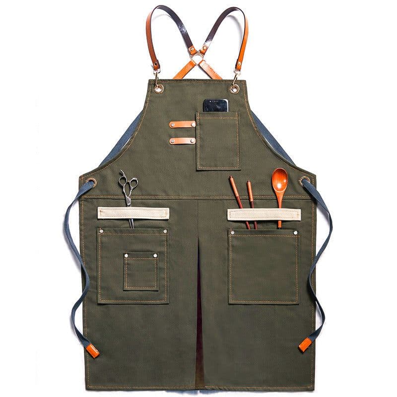 image-Outdoor Gardening Overalls Barber Barista Apron Whole Body