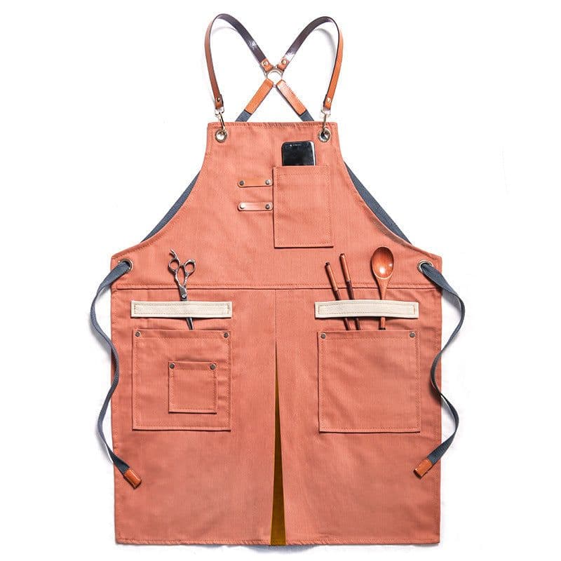 image-Outdoor Gardening Overalls Barber Barista Apron Whole Body