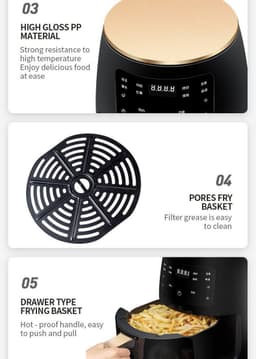 image-Air Fryer Smart Touch Home Electric Fryer