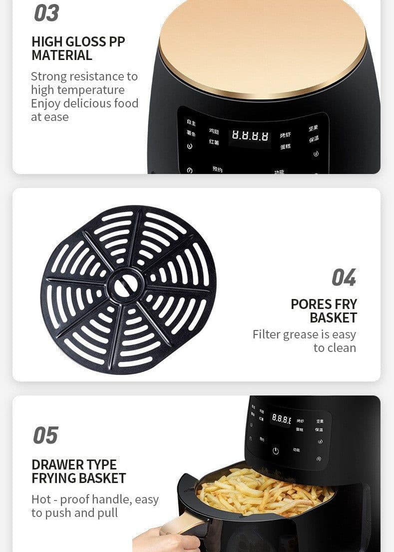 image-Air Fryer Smart Touch Home Electric Fryer