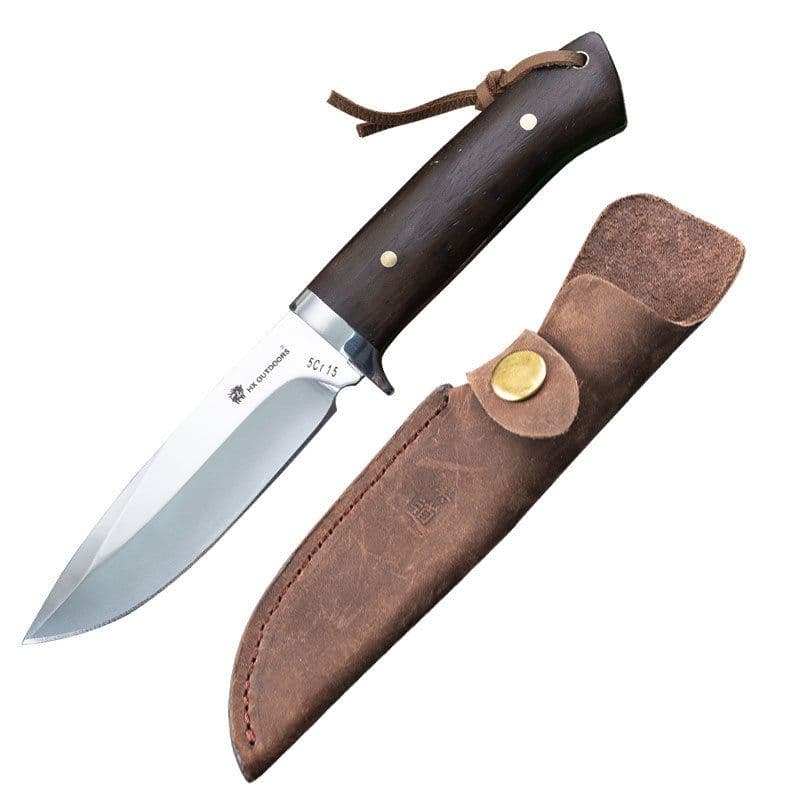 image-Straight Knife Outdoor Survival Knife Wilderness Survival Knife Self-defense Pocket Knife High Hardness