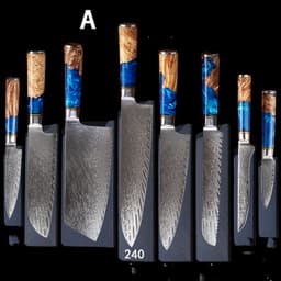 image-Damascus Restaurant Commercial Professional Kitchen Knife Set
