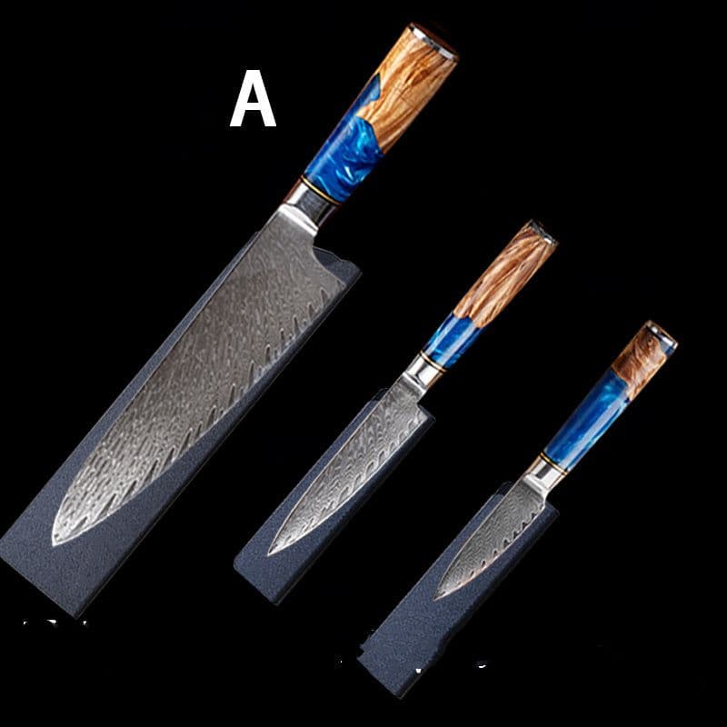 image-Damascus Restaurant Commercial Professional Kitchen Knife Set