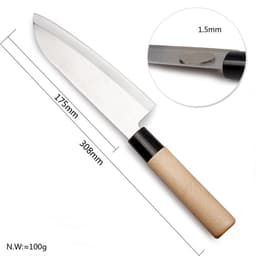 image-Japanese Style Chef's Knife Kitchen Knife Salmon Raw Knife Willow Blade Sashimi Knife