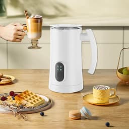 image-Home Automatic Stainless Steel Electric Hot And Cold Milk Whipping Machine Kitchen Gadgets