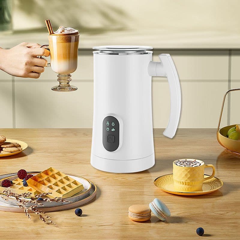 image-Home Automatic Stainless Steel Electric Hot And Cold Milk Whipping Machine Kitchen Gadgets