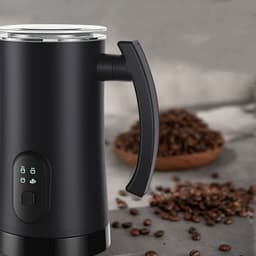 image-Home Automatic Stainless Steel Electric Hot And Cold Milk Whipping Machine Kitchen Gadgets
