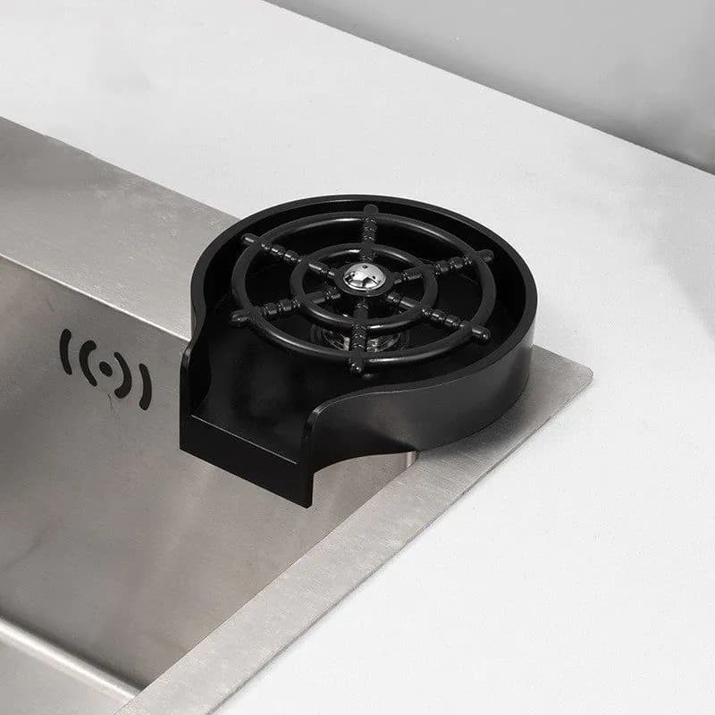 image-Small Sink Stainless Steel Faucet Household Automatic High Pressure Cup Washer