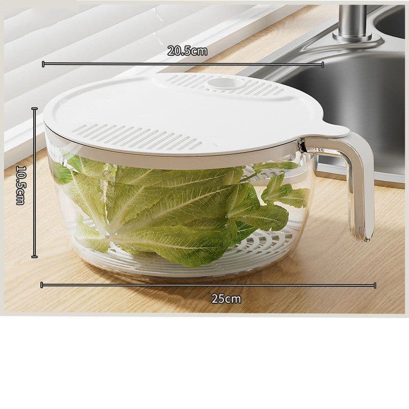 image-Multifunctional Drainage Basin For Domestic Kitchen Rice Fruit Washing Basket Vegetable Basket Wash Multi Function Kitchen Gadgets