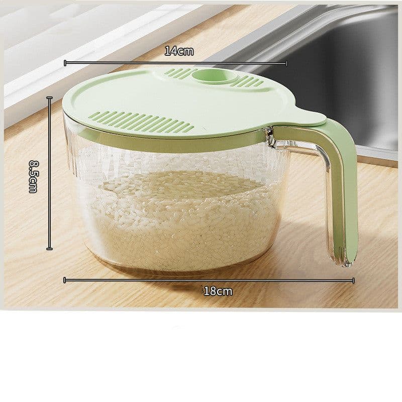 image-Multifunctional Drainage Basin For Domestic Kitchen Rice Fruit Washing Basket Vegetable Basket Wash Multi Function Kitchen Gadgets