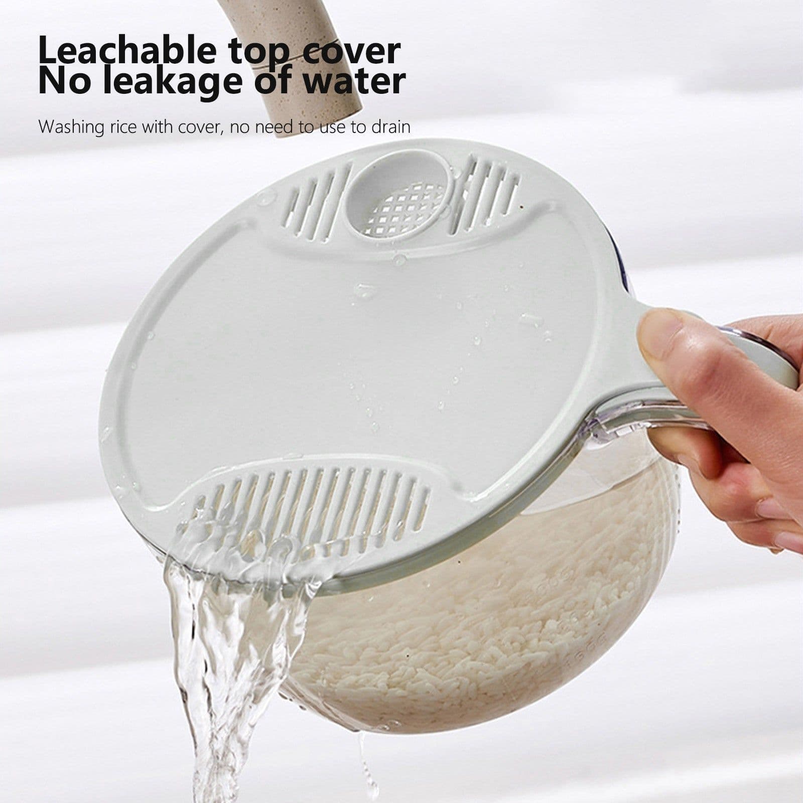 image-Multifunctional Drainage Basin For Domestic Kitchen Rice Fruit Washing Basket Vegetable Basket Wash Multi Function Kitchen Gadgets