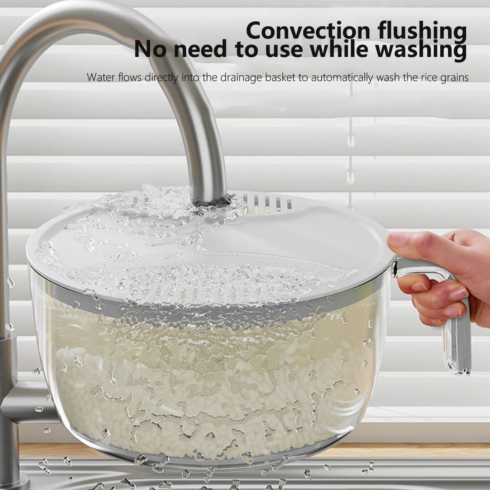 image-Multifunctional Drainage Basin For Domestic Kitchen Rice Fruit Washing Basket Vegetable Basket Wash Multi Function Kitchen Gadgets