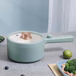 image-Multi-function Pot Household Rice Cooker Electric Cooking Pot Dormitory Noodle Pot Mini Hot Portable Pot