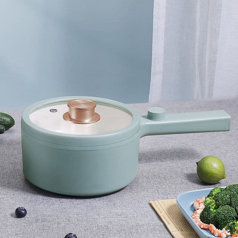 image-Multi-function Pot Household Rice Cooker Electric Cooking Pot Dormitory Noodle Pot Mini Hot Portable Pot