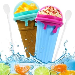 image-500ml Large Capacity Slushy Cup Summer Squeeze Homemade Juice Water Bottle Quick-Frozen Smoothie Sand Cup Pinch Fast Cooling Magic Ice Cream Slushy Maker Beker Kitchen Gadgets