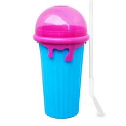 image-500ml Large Capacity Slushy Cup Summer Squeeze Homemade Juice Water Bottle Quick-Frozen Smoothie Sand Cup Pinch Fast Cooling Magic Ice Cream Slushy Maker Beker Kitchen Gadgets