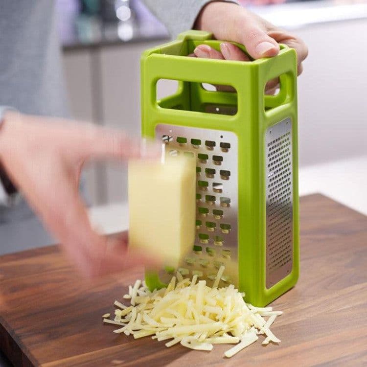 image-Foldable Slicer Advanced Professional Steel Cheese Box Grater For Kitchen Gadgets