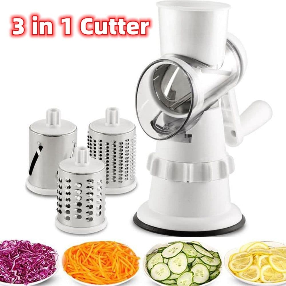 image-3 In 1 Vegetable Slicer Manual Kitchen Accessories Grater For Vegetable Cutter Round Chopper Mandolin Shredder Potato Home Kitchen Supplies Kitchen Gadgets