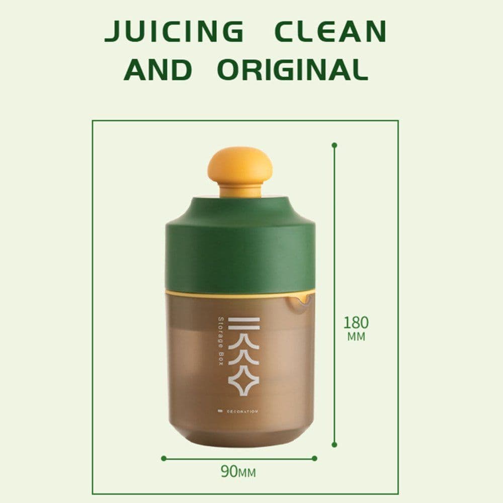 image-Mini Portable Manual Juicer Citrus Juicer Manual Lemon Squeezer Lime Orange Juicer Homemade DIY Fruit Orange Separating Juicer Fruit Separator Not Splash Semi-Transparent Non-electric Lemon Squeezer