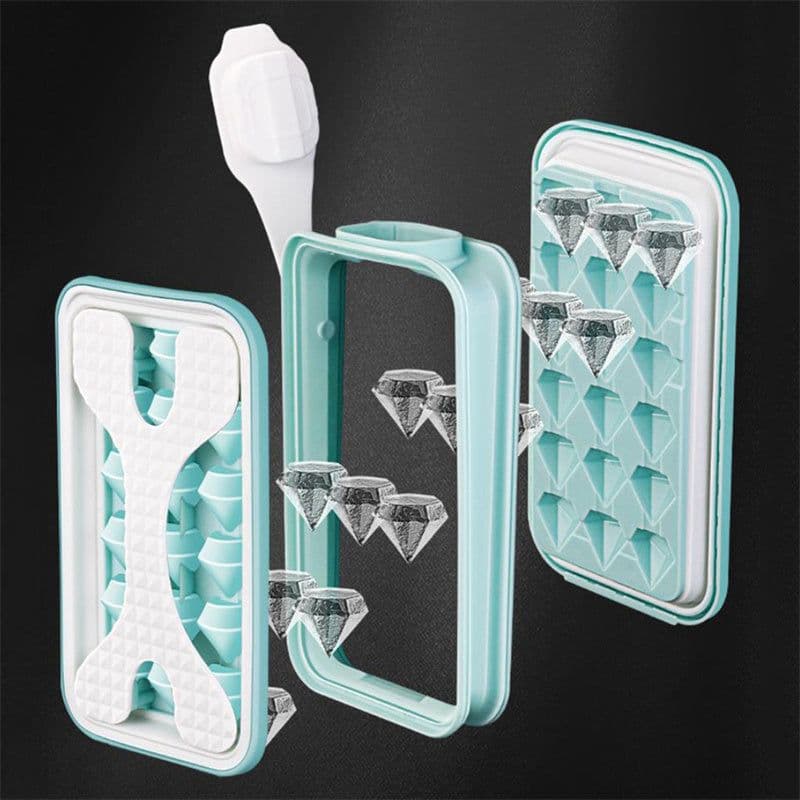 image-2in1 Portable Silicone Ice Ball Mold Ice Maker Water Bottle Ice Cube Mould Bottle Creative Ice Ball Diamond Curling Summer Kitchen Gadgets