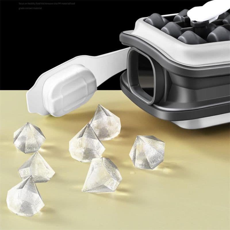 image-2in1 Portable Silicone Ice Ball Mold Ice Maker Water Bottle Ice Cube Mould Bottle Creative Ice Ball Diamond Curling Summer Kitchen Gadgets