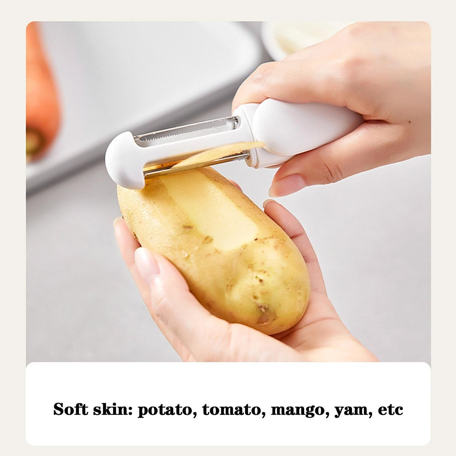 image-360 Rotating Stainless Steel Peeler 3 In 1 Multifunctional Rotary Paring Knife And Grater Kitchen Gadgets Multifunctional Paring Knife Stainless Steel Paring Knife For Peeling Shredding