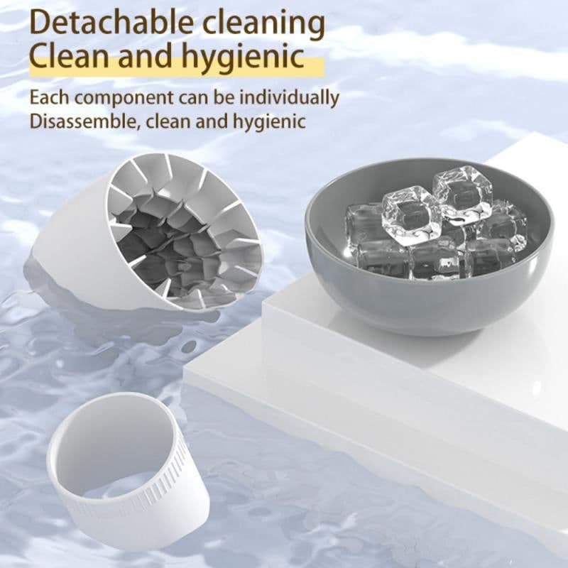 image-Ice Block Mold Silicone Mushroom Ice Cup Frozen Refrigerator Ice Grid Box Durable Easy Demould Bucket Homemade Crushed Ice Maker Ktichen Gadgets