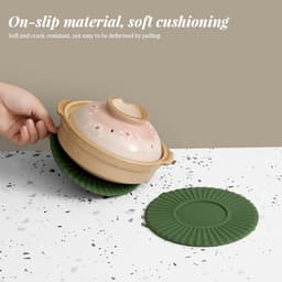 image-Non-slip Silicone Dining Table Placemat Kitchen Accessories Mat Cup Bar Drink Coffee Mug Pads, Heat Insulation Coasters, Drink Cup Mat For Bar Kitchen And Patio Tabletop