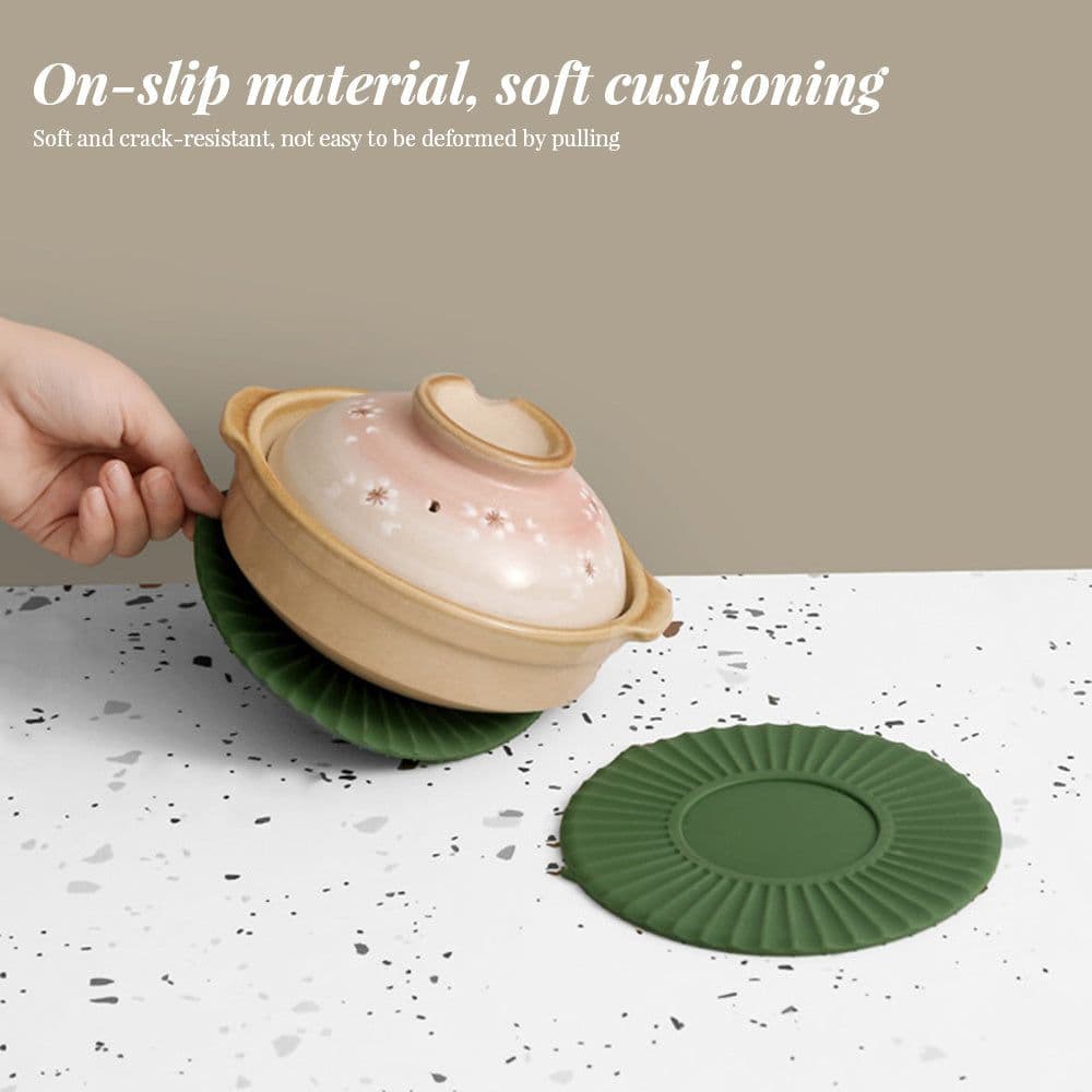 image-Non-slip Silicone Dining Table Placemat Kitchen Accessories Mat Cup Bar Drink Coffee Mug Pads, Heat Insulation Coasters, Drink Cup Mat For Bar Kitchen And Patio Tabletop
