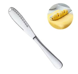 image-3 In 1 Stainless Steel Butter Spreader Knife Butter Curler Spreader Butter Knife