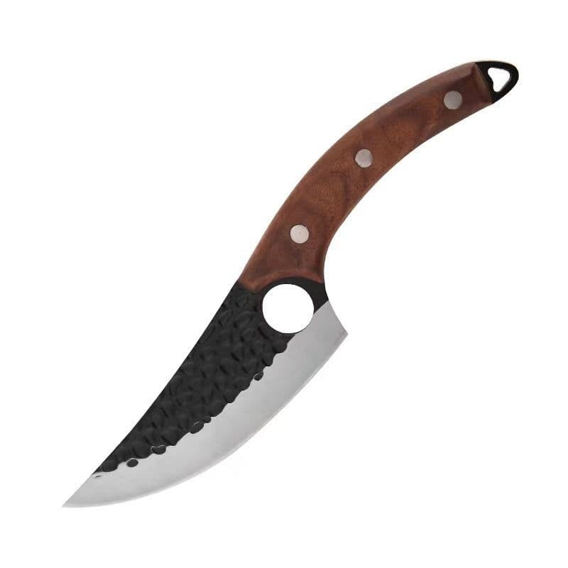 image-Stainless Steel Hand Hammered Tone Boning Knife Household Kitchen