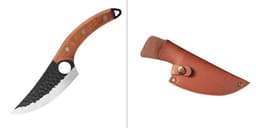 image-Stainless Steel Hand Hammered Tone Boning Knife Household Kitchen