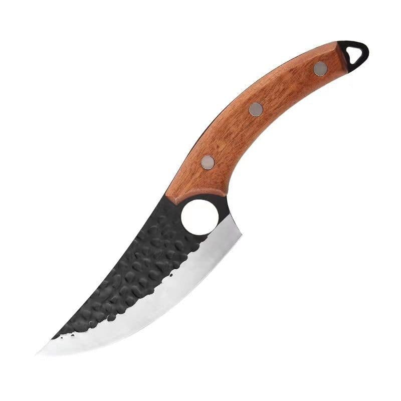 image-Stainless Steel Hand Hammered Tone Boning Knife Household Kitchen