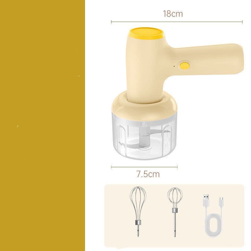 image-2 In 1 Electric Garlic Chopper USB Rechargeable Vegetable Chili Meat Ginger Masher Handheld Multipurpose Kitchen Gadgets