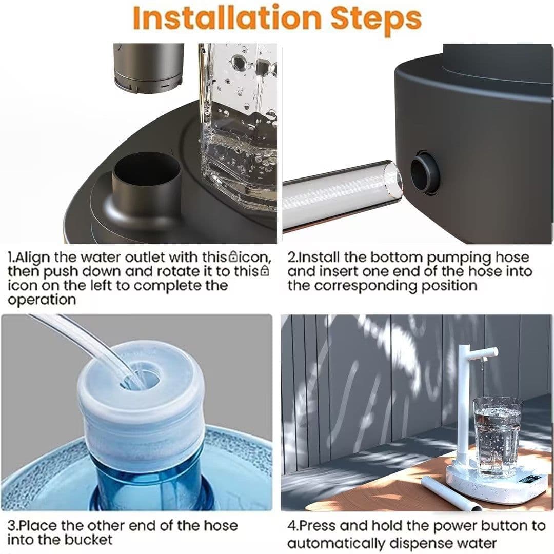 image-Added Extension Tupe Water Dispenser Automatic Water Bottle Desktop Rechargeable Water Dispenser With Stand