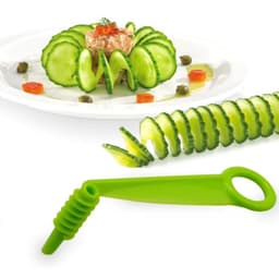 image-Cucumber Spiral Slicer Rotary Potato Tower Manual Shredder