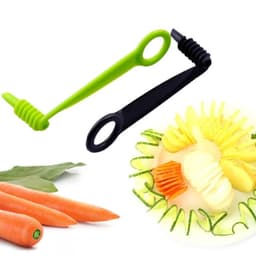 image-Cucumber Spiral Slicer Rotary Potato Tower Manual Shredder