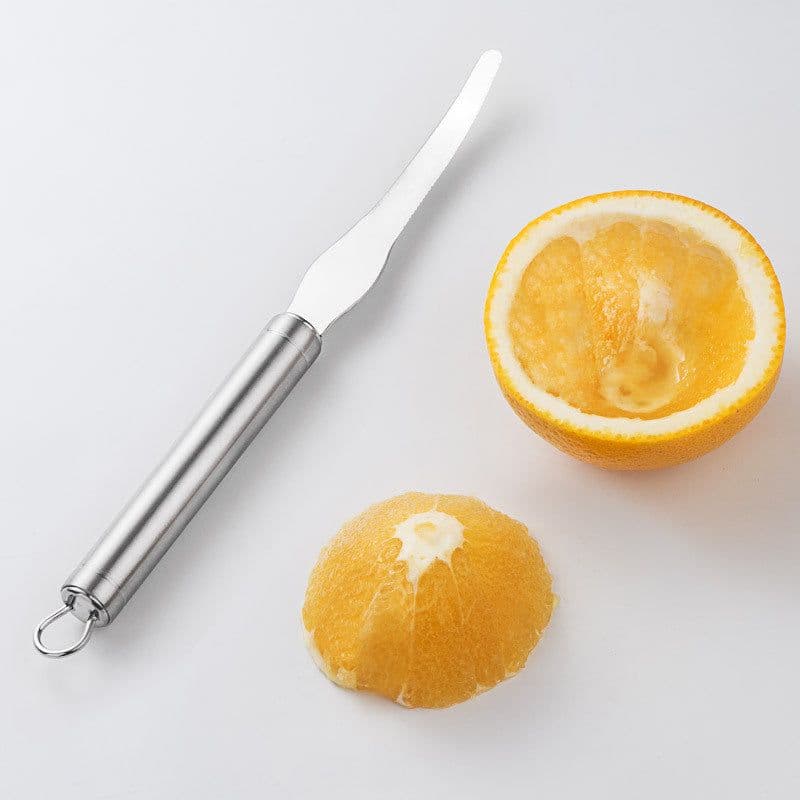 image-Stainless Steel Orange Peeler Flesh Remover Salad Tool