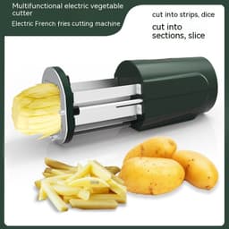 image-Multifunctional Stainless Steel Potato Slicer Electric Chip Cutter French Potato Slice Maker Kitchen Gadget