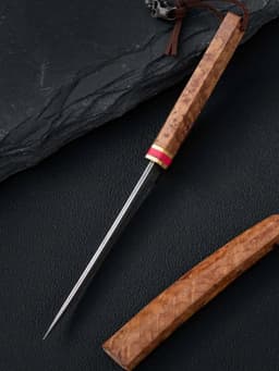 image-New Damascus Steel Knife Handle Meat Knife