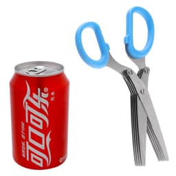 image-Kitchen Crushing Chopped Green Onion Multi-functional Stainless Steel Five-layer Crushing Scissors
