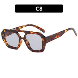 image-Ins Big Frame Leopard Sunglasses Summer Sunshade Beach Vacation Glasses