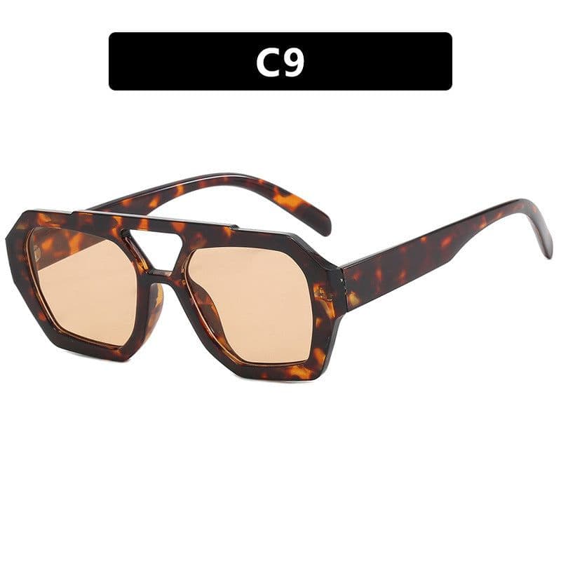 image-Ins Big Frame Leopard Sunglasses Summer Sunshade Beach Vacation Glasses