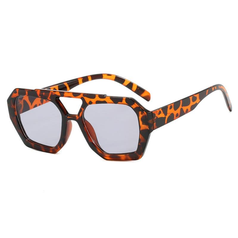 image-Ins Big Frame Leopard Sunglasses Summer Sunshade Beach Vacation Glasses