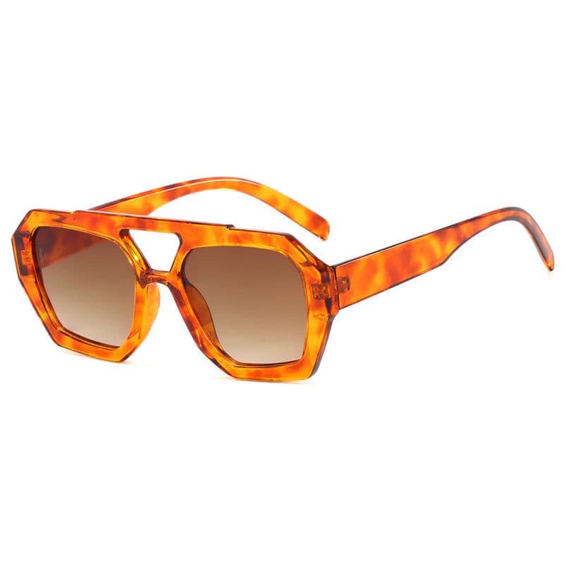 image-Ins Big Frame Leopard Sunglasses Summer Sunshade Beach Vacation Glasses